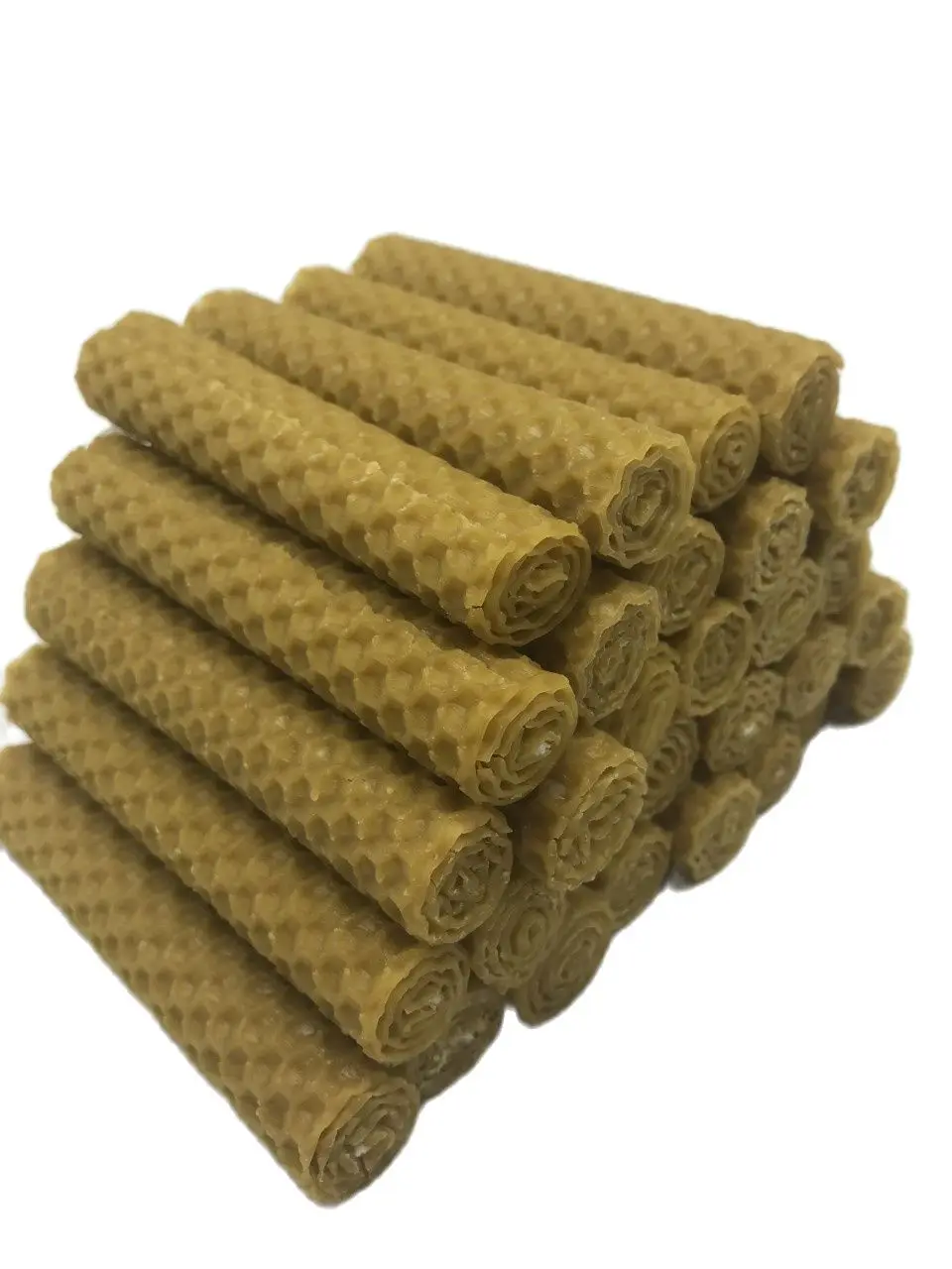 Vadeincense 32 handmade beeswax candles measured about 10 cm x 2 cm best natural wax NO CONTINE Spanish beeswax paraffins