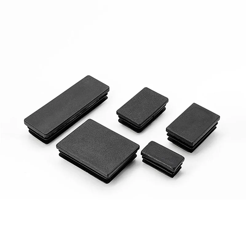 プラスチック製の黒いプラスチック製の毛布,1/4/10ピース,管状管付きキャップ,10x10〜100x200mm