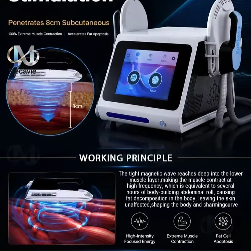 EMS Magnetic Slim Sculpt Machine 15 Tesla 7000W Electromagnetic Muscle Stimulator Fat Burning Body Contouring Weight Loss