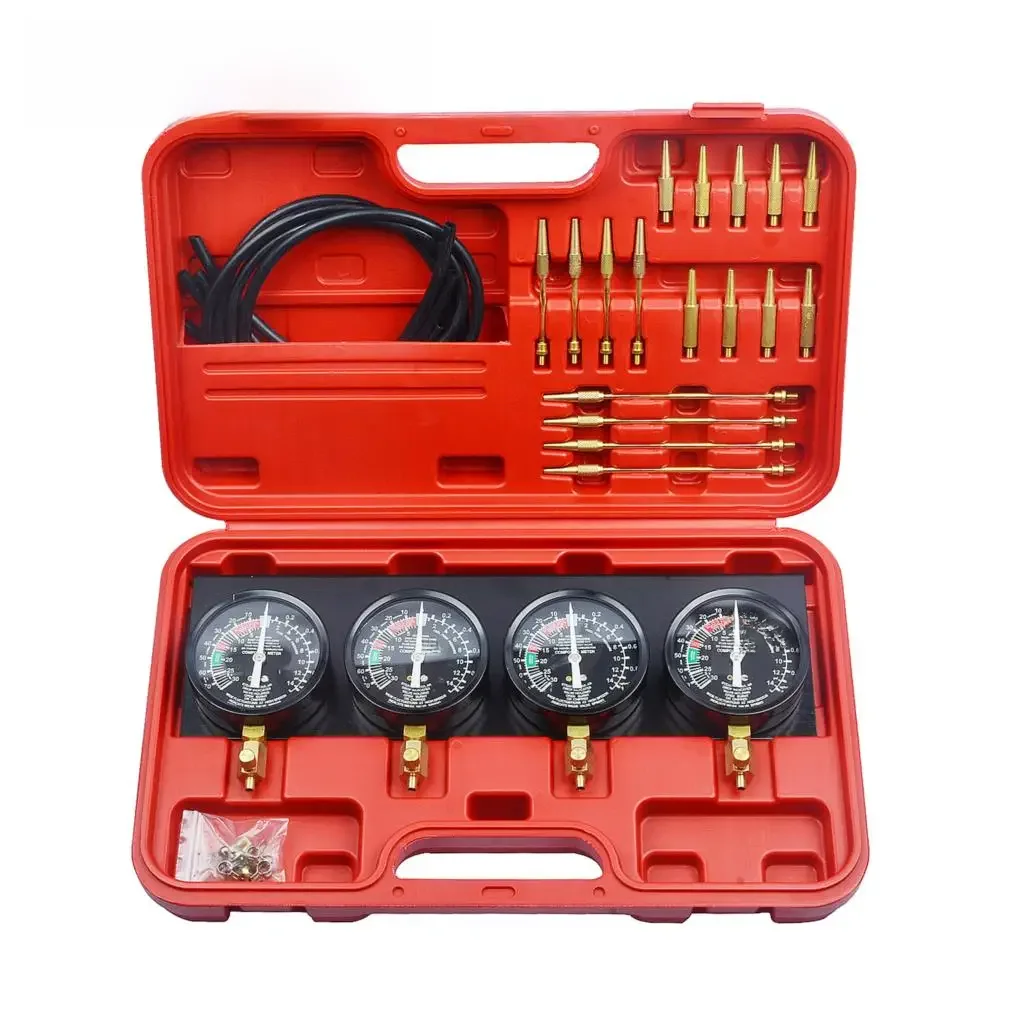 Brandstofvacuüm Carburateur Synchro Carb Gereedschap sync 4-meter set met rubberen slang Vacuümbalancer Meter Kit voor motorfiets - afbeelding 2