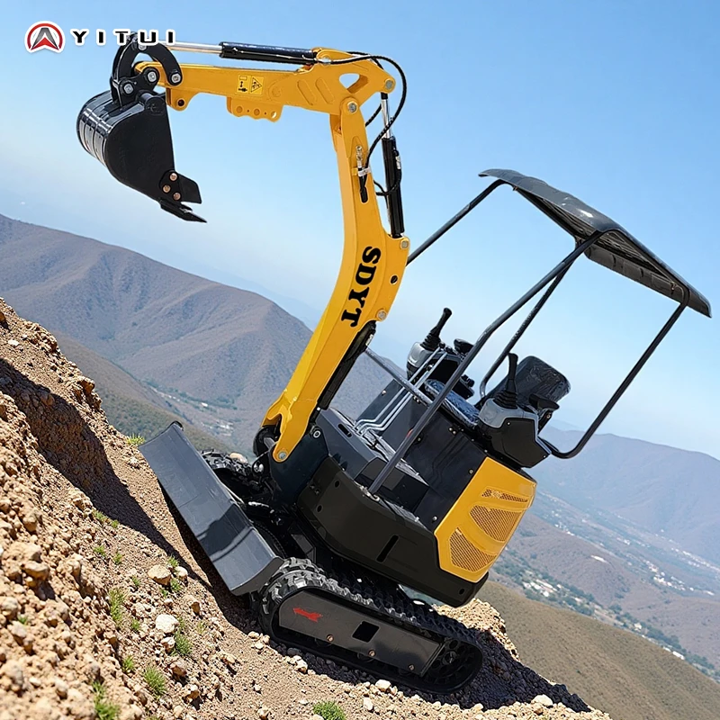 Mini pistas multifuncionales modificadas para requisitos particulares del excavador del motor Kubota para los sitios caseros de la construcción