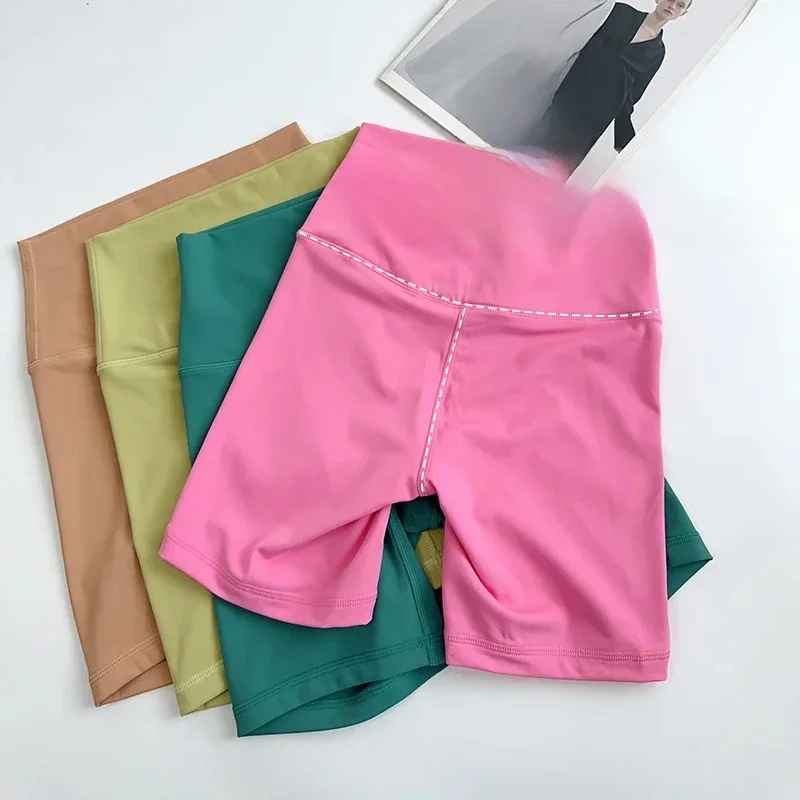 AliExpress COZOK Women's Sports Yoga Shorts with High Waist, Hip Lift, Fitness, Running, Cycling, 4-point Shorts, Quick Drying Women's Yoga Short