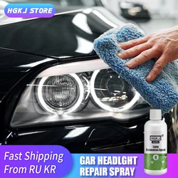 HGKJ 8 Lamp Renovation Agent Auto Headlight Headlamp Polish Restoration Kit Long Lasting Protection Oxidation Liquid for Car