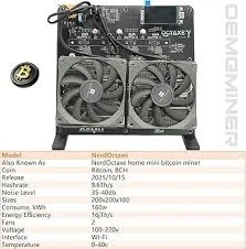 

BN Bitaxe NerdOCTAXE 9.6T Solo Miner 160W Btc Mining Machines