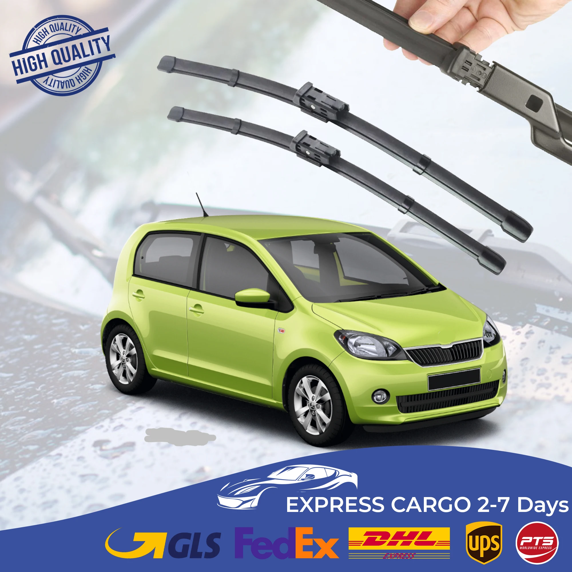 Car Wiper Blade For Skoda Citigo 2012 2013 2014 2015 Auto Windscreen Windshield Wipers Blades Window Wash Front