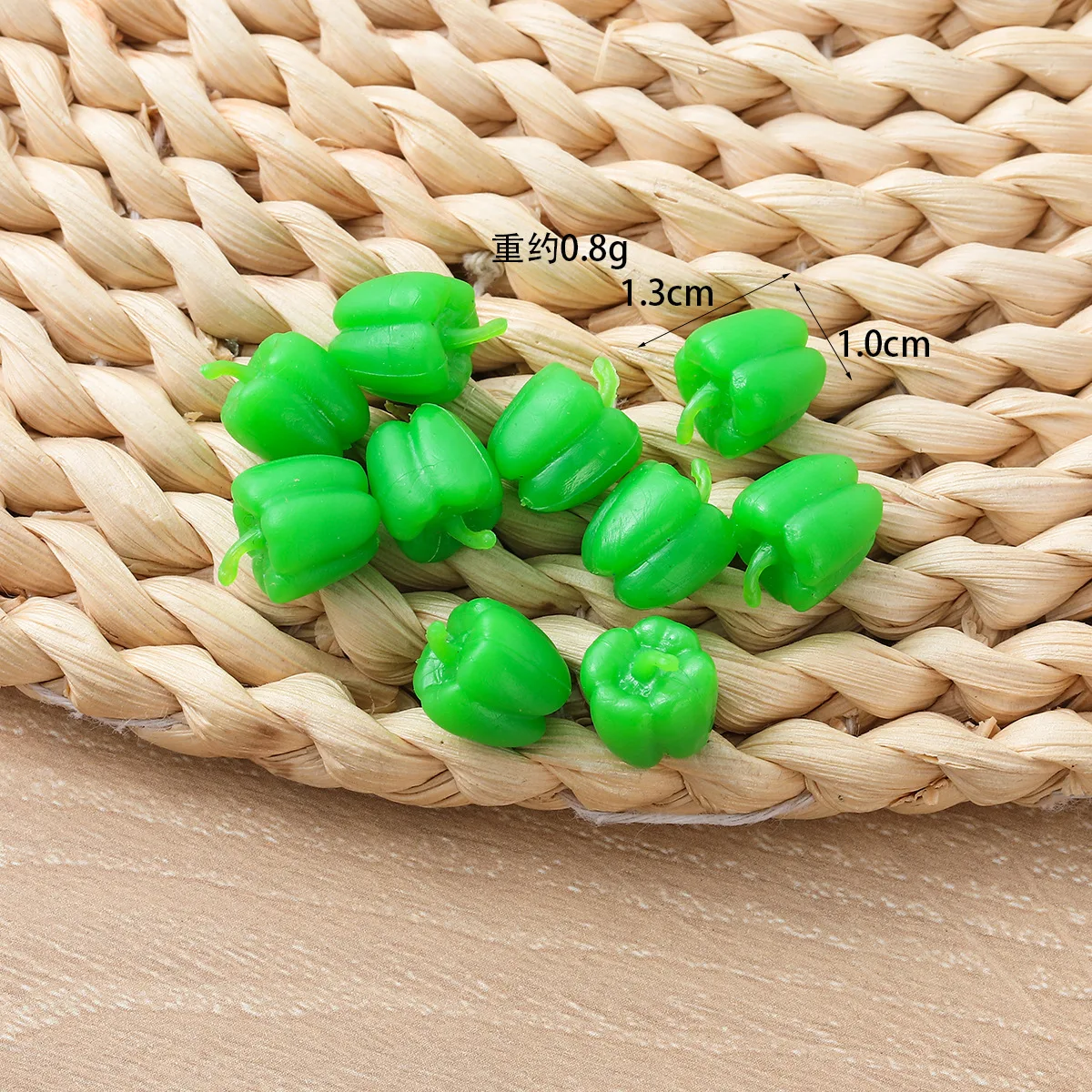 10 Stück Mini Künstliches Gemüse Chili Kohl Edamame Gurke und so weiter – Heimküchen-Dekoration, Feiertagsgeschenk – Detail 7