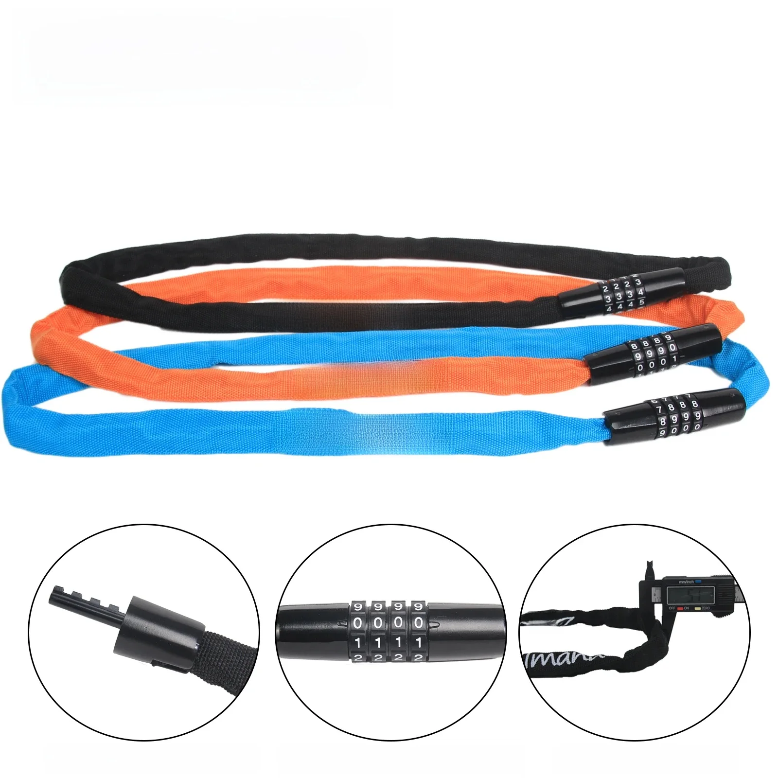 AliExpress Zellmann Bicycle Chain Lock Password High Security MTB Mountain Bike Password For Cycling Electric E-Bike Cycling Accessories