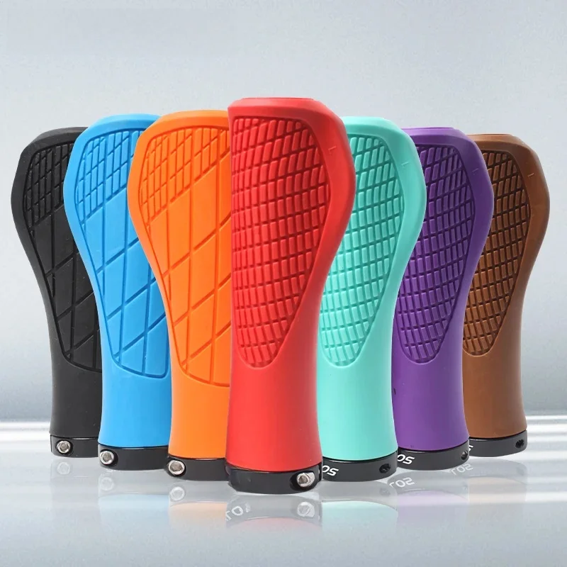 AliExpress NONE BUCKLOS Bicycle Handlebar Grip Ergonomic Lock on Bike Handle Cover Shock-absorbing Cycling Handles Bar Soft Mtb Grips