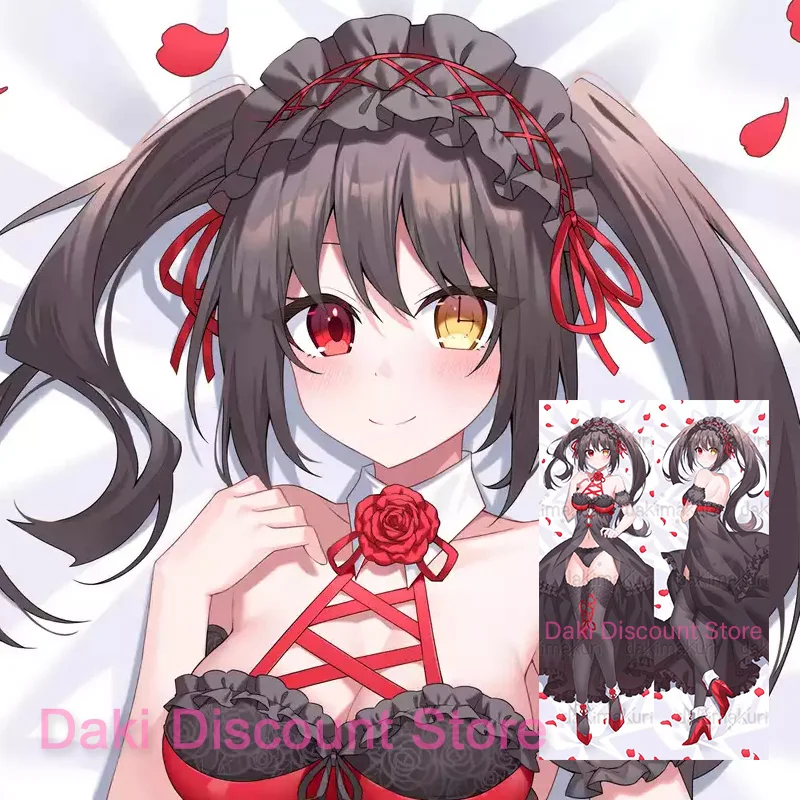 

Dakimakura Tokisaki Kurumi Anime Double Sided Print Life Size Body Pillow Cover