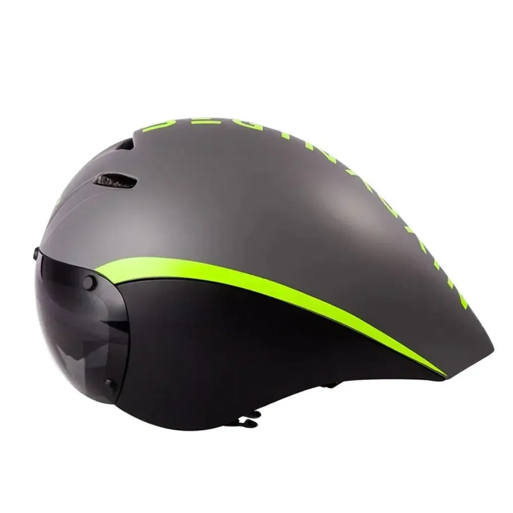 AliExpress yumaj NEW 340g Long Tail Aero TT Road Bicycle Helmet Goggles Cycling Bike Sports Safety HU-01