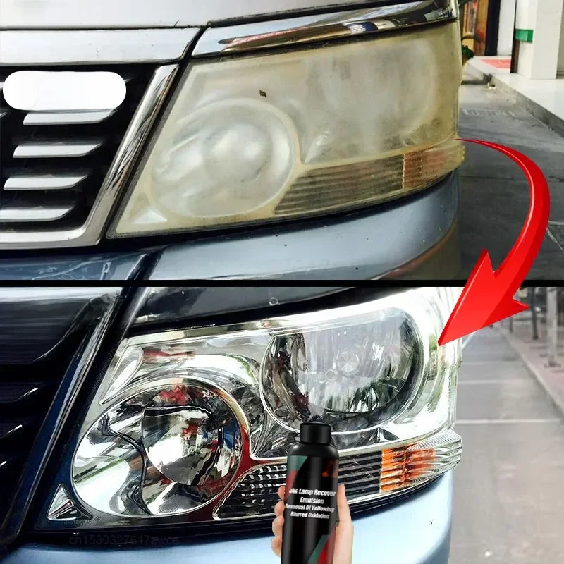 Kits de polissage de restauration de phares de voiture, dissolvant de rayures de phares, pâte de nettoyage de réparation, élimine l'oxydation, liquide de polissage de phares