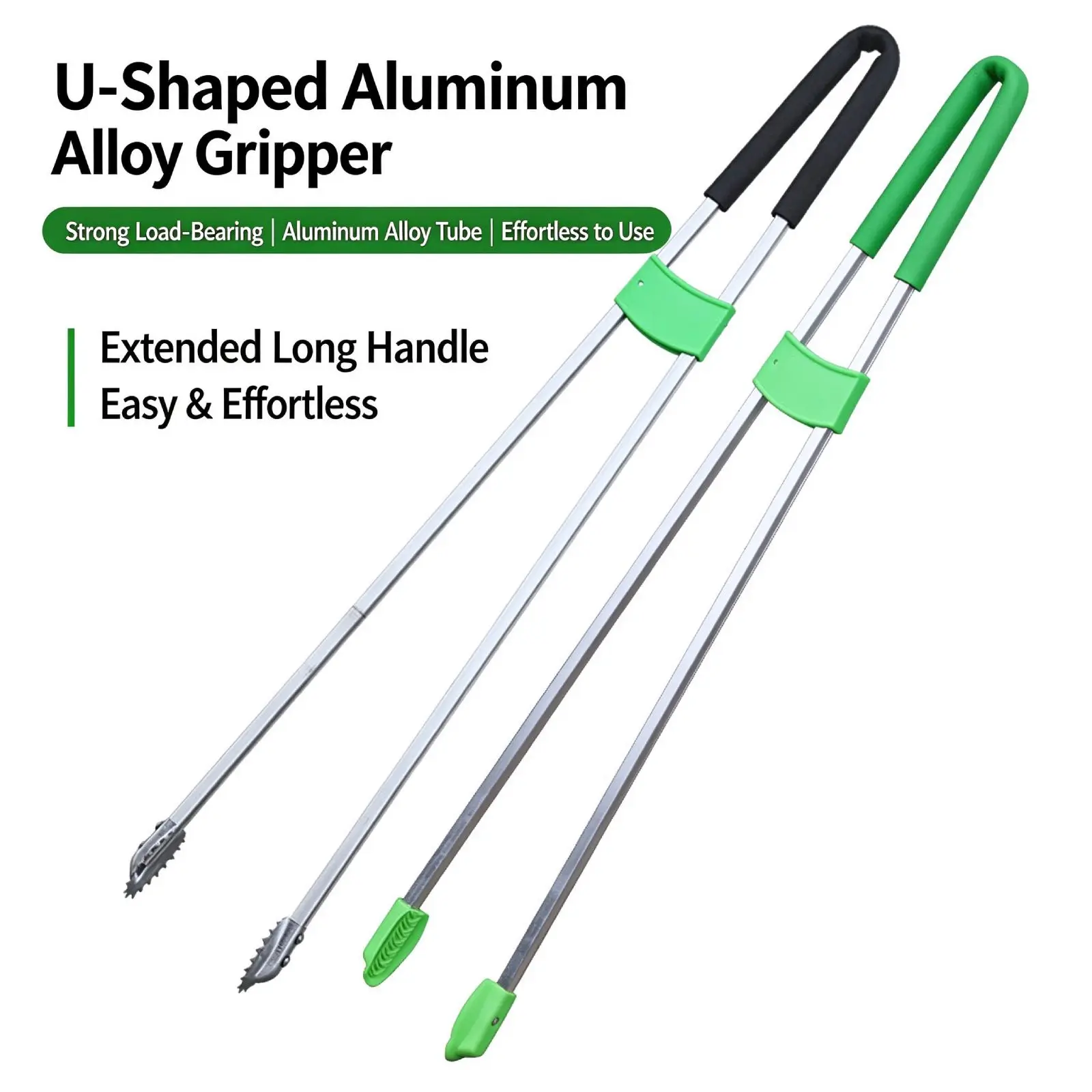 Extended Arm Trash Picker Utility Grabber Tool with Metal Claw for Yard Garden Household Cleanup Tasks