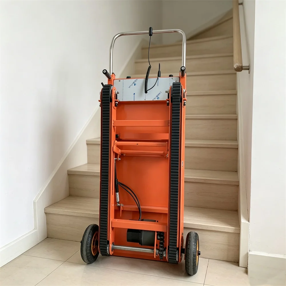 Chariot monte-escalier électrique rechargeable, chariot à main motorisé à batterie pour déménagement domestique et professionnel
