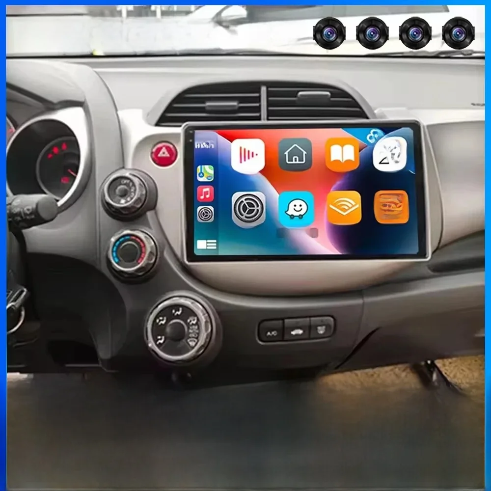 10 "Autoradio Radio Voor Honda Fit Jazz 2007 - 2014 2din Android 15 Carplay Multimidia Video Player Navigatie GPS Head Unit - afbeelding 2