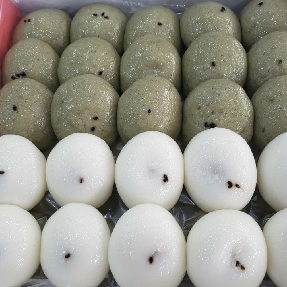 [당일생산] 3색 잔기지떡 방울기정떡 기지떡