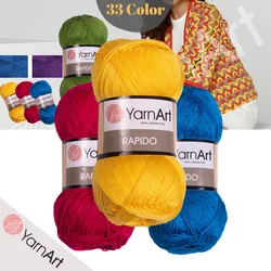 YarnArt Rapido Yarn - 33 Color Options - 350 Meters (100gr) - Microfiber Acrylic - Beret - Booties - T-shirt - Home Decoration - Scarf - Shawl - Vests - Soft - Accessory - Çok ince - DIY -MADE IN TURKEY