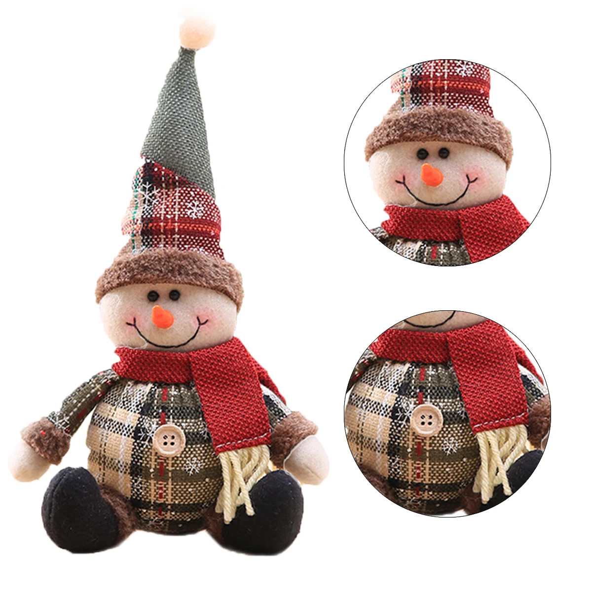 Santa Claus Doll Chirstmas Decorations Home 2024 Decor Table Elk Doll Christmas Ornaments Xmas Navidad Gifts Happy New Year 2025