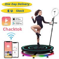 2025 best-selling CHACKTOK 100cm intelligent operation rotating selfie 360 degree photo booth photo camera iPad