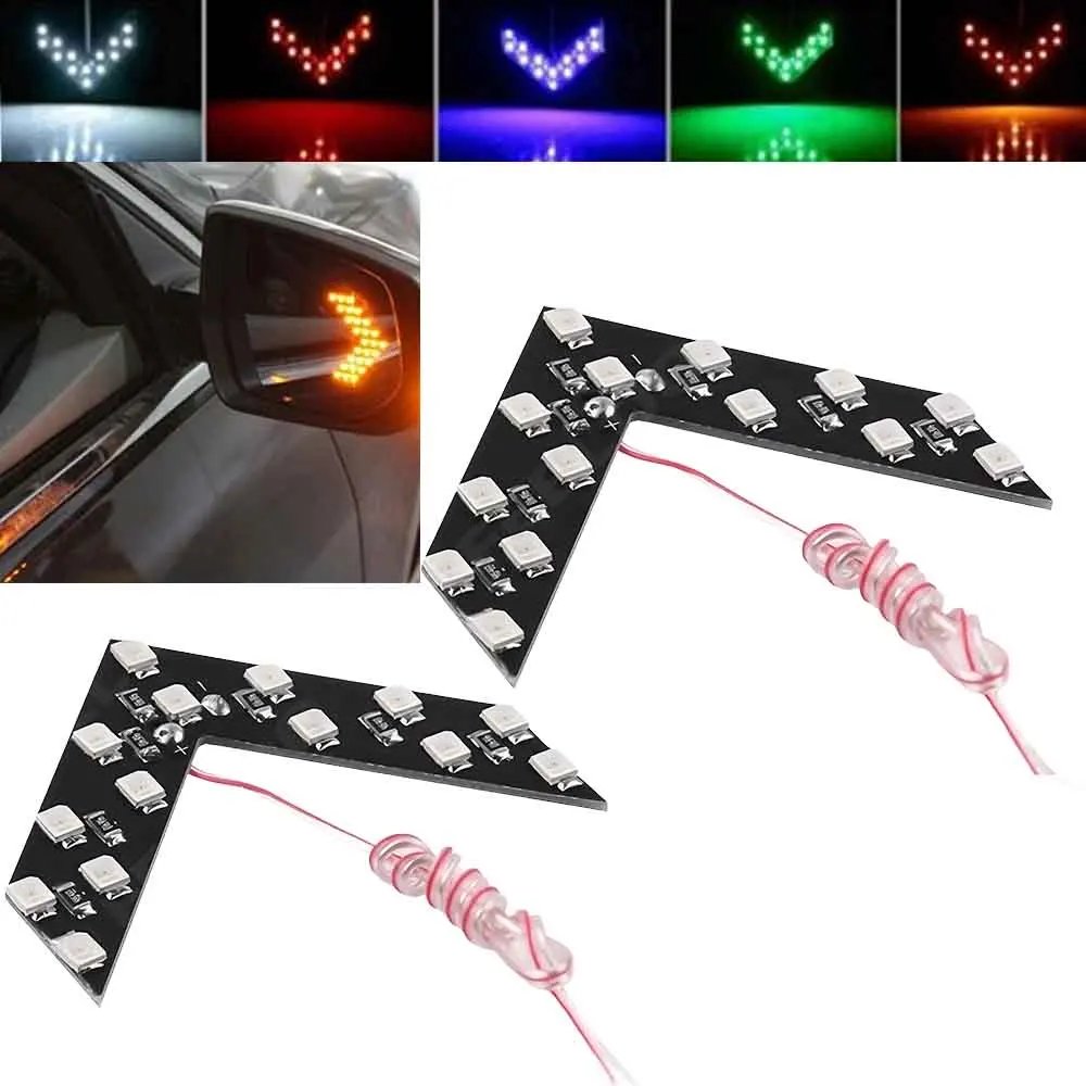 2PCS/4PCS Car Rearview Mirror LED Arrow Panel Turn Signal Indicator Light