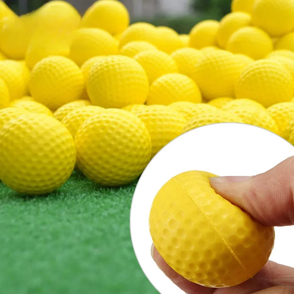 PGM 10 szt. Piłki golfowe lekkie kryty trening na świeżym powietrzu praktyka Golf sport gąbka elastyczne piłki z pianki PU Q008 — zdjęcie 2