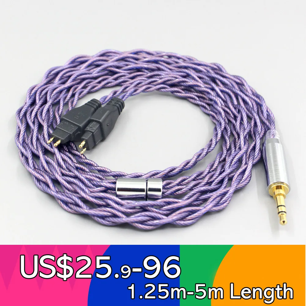 

Type2 1.8mm 140 cores litz 7N OCC Headphone Earphone Cable For Sennheiser HD580 HD600 HD650 HDxxx HD660S HD58x HD6xx LN007871