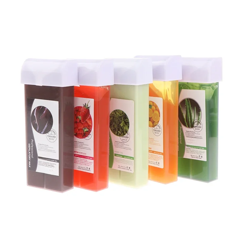 Cartouche dépilatoire pour bikini, 100g, avec rouleau, crème chaude, réchauffeur