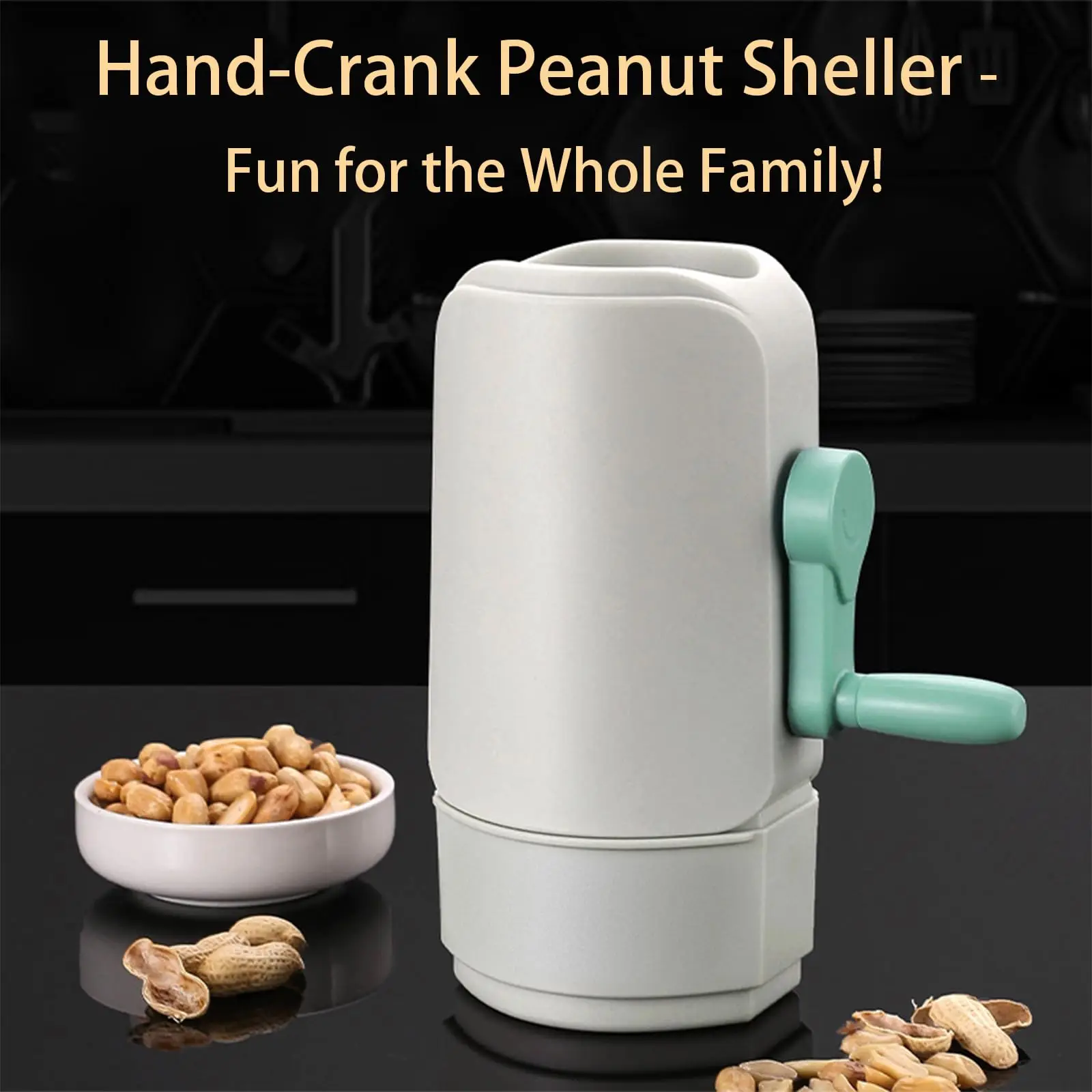 Hand Crank Peanut Sheller Food Grade Peanut Peeler Efficient Pistachio De-Shelling Machine Opener Kitchen Gadget Accessories