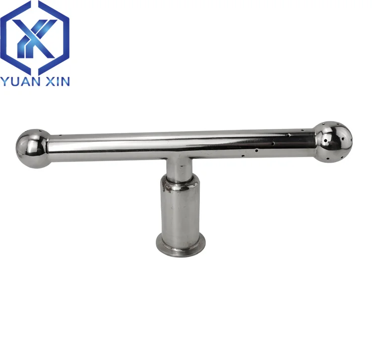 T-Type Cleaning Ball Tri Clamp Cleaning Device Internal Thread Cleaning Rotary CIP Fermentation Tank Fast Cleaning