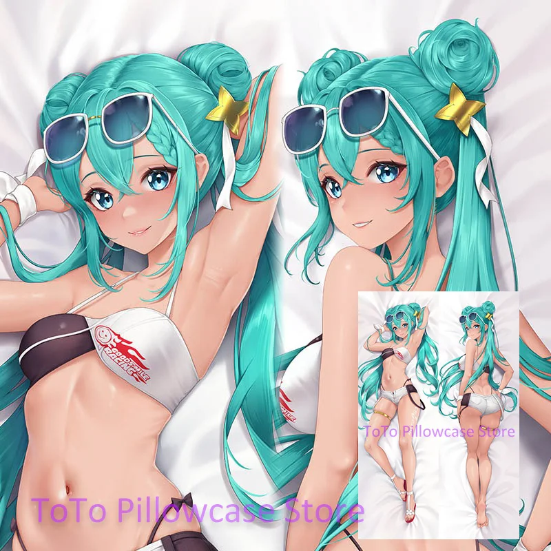

Чехол на подушку для тела Dakimakura Racing Miku Anime в натуральную величину, 2WAY, обнимающая подушка, чехол для подушки