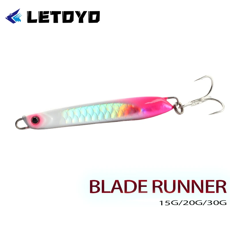 LETOYO 15g-30g Drag Metal Jig Wurfgurkenköder für Salzwasserfischen an Land, für Sardinen, Sandeel, Makrelen, Garfish, Gurnards, Barschfischen.
