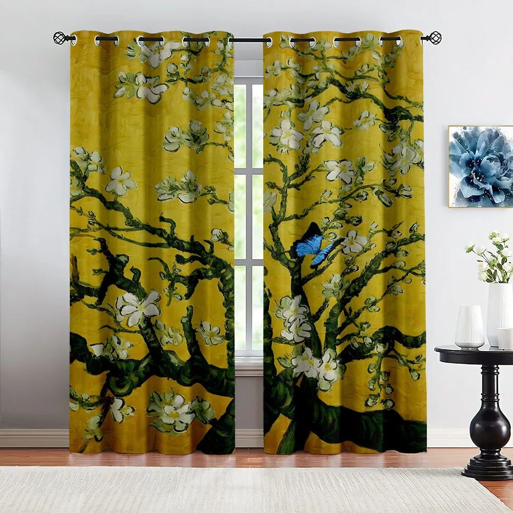 2 Panels Pear Garden Blackout Tube Curtain Children Bed Curtain Customized Curtain