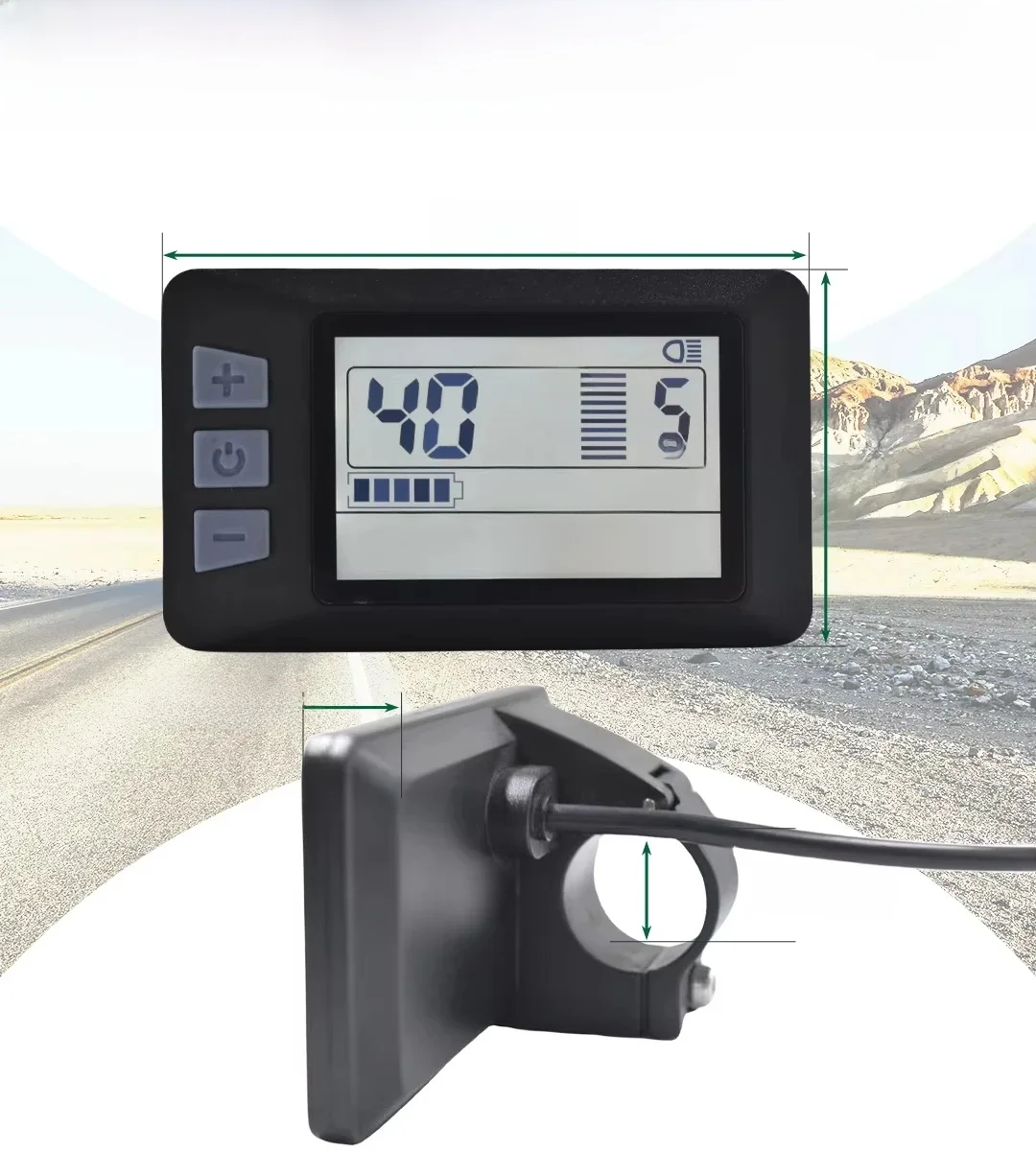 UART2 P3H LCD-display voor elektrische fietsen SM/waterdichte verbindingsplug Ebike intelligente displayaccessoires - afbeelding 2