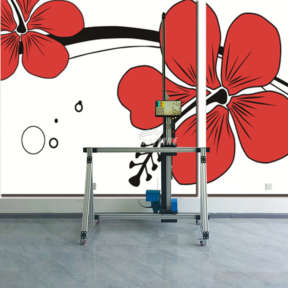 Cmyk Macchina da stampa per stampante da parete UV verticale a colori 3D Macchina da stampa automatica per pavimenti da parete AI 4K per interni ed esterni