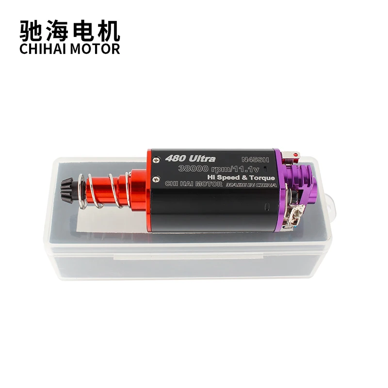 Chihai Motor CHF-480Ultra-14TPA 38K High Torque Large Silver Brush N45SH NdFeB Magnet Airsoft Motor For Gel Blastre Toy