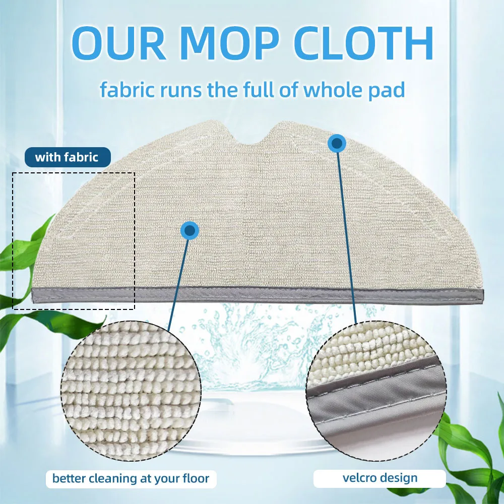 ل شاومي 1C 2C 1T دريمي F9 Mijia روبوت مكنسة كهربائية قطع الغيار الرئيسية الأسطوانة فرشاة الجانب فرشاة هيبا تصفية ممسحة القماش