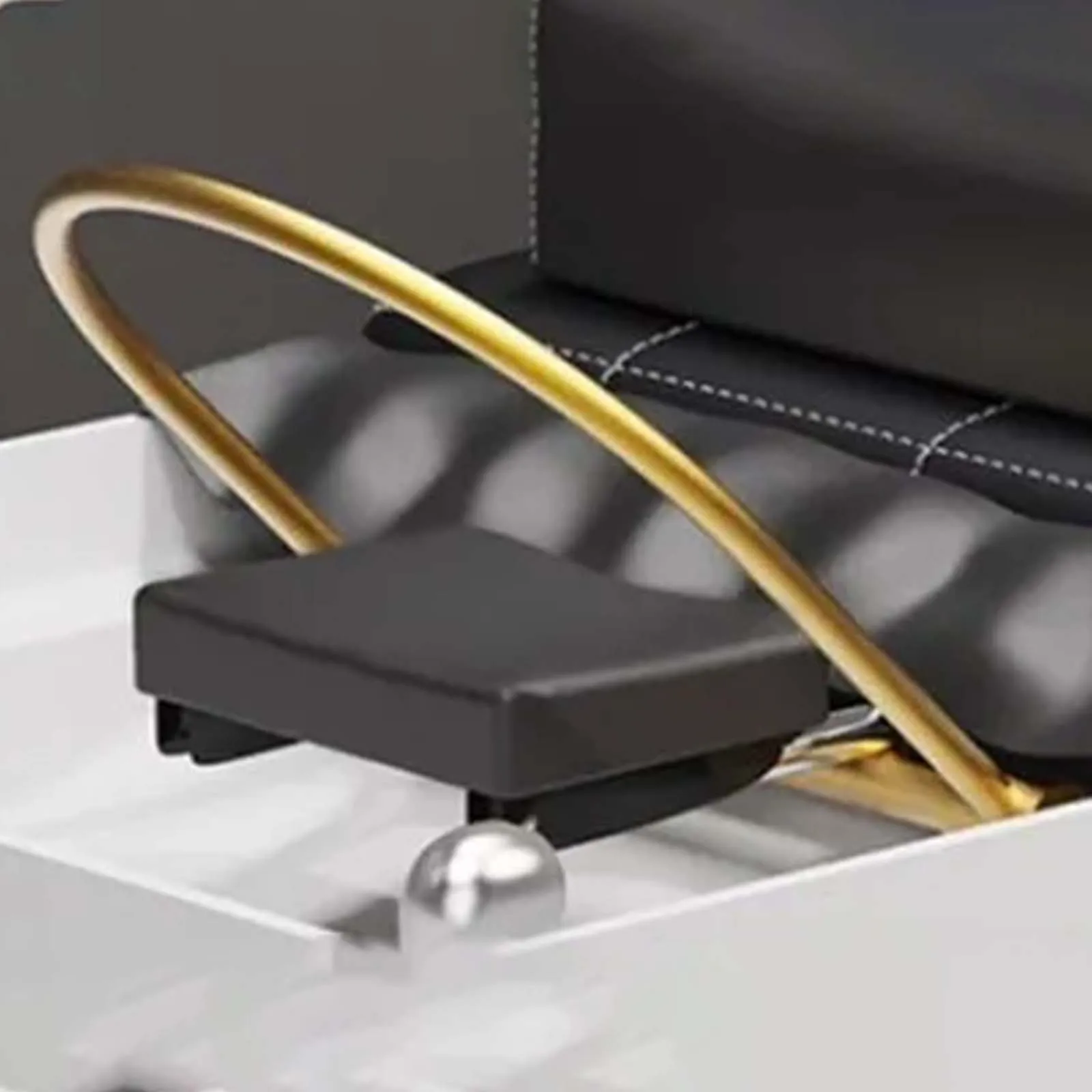 Shampoo Basin Equipment Professional Aluminum Alloy Head Treatment Shampoo Bed Accessories for Beauty Salon Head Equipment