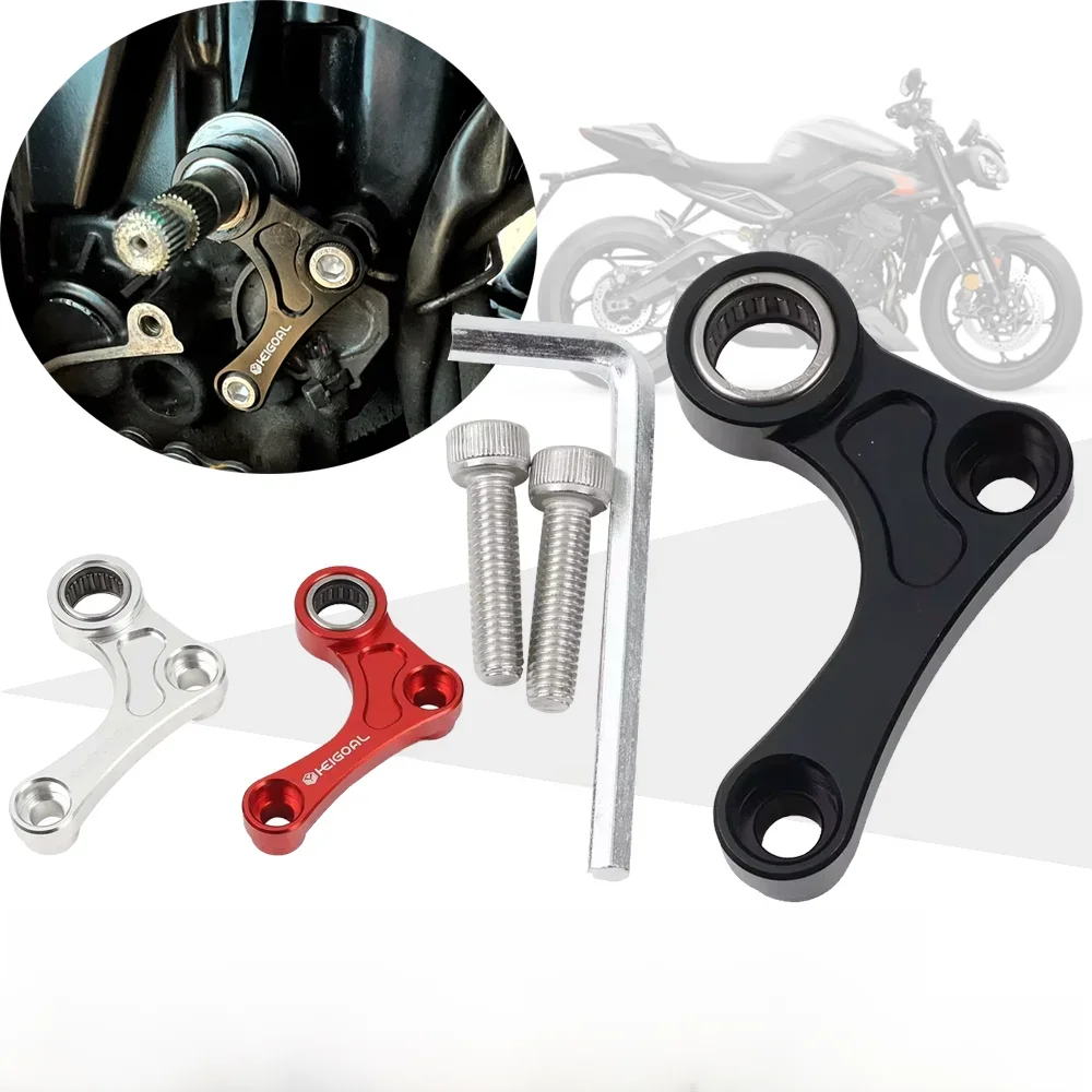 Pour Triumph Street Triple RS R S 765 765RS 765S 2017 - 2024 accessoires Support de changement de vitesse stabilisateur Support de manette de vitesse