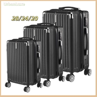 Urban Luxe case, 28/24/20, set of 3, ABS, hard case, outdoor case, Black