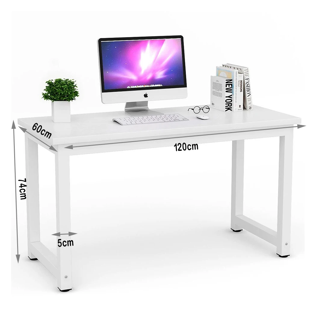 Home Office Computer Desk 120X60CM Large Office Desk Computer Table with Modern Simple Style Table Sturdy Writing Desk