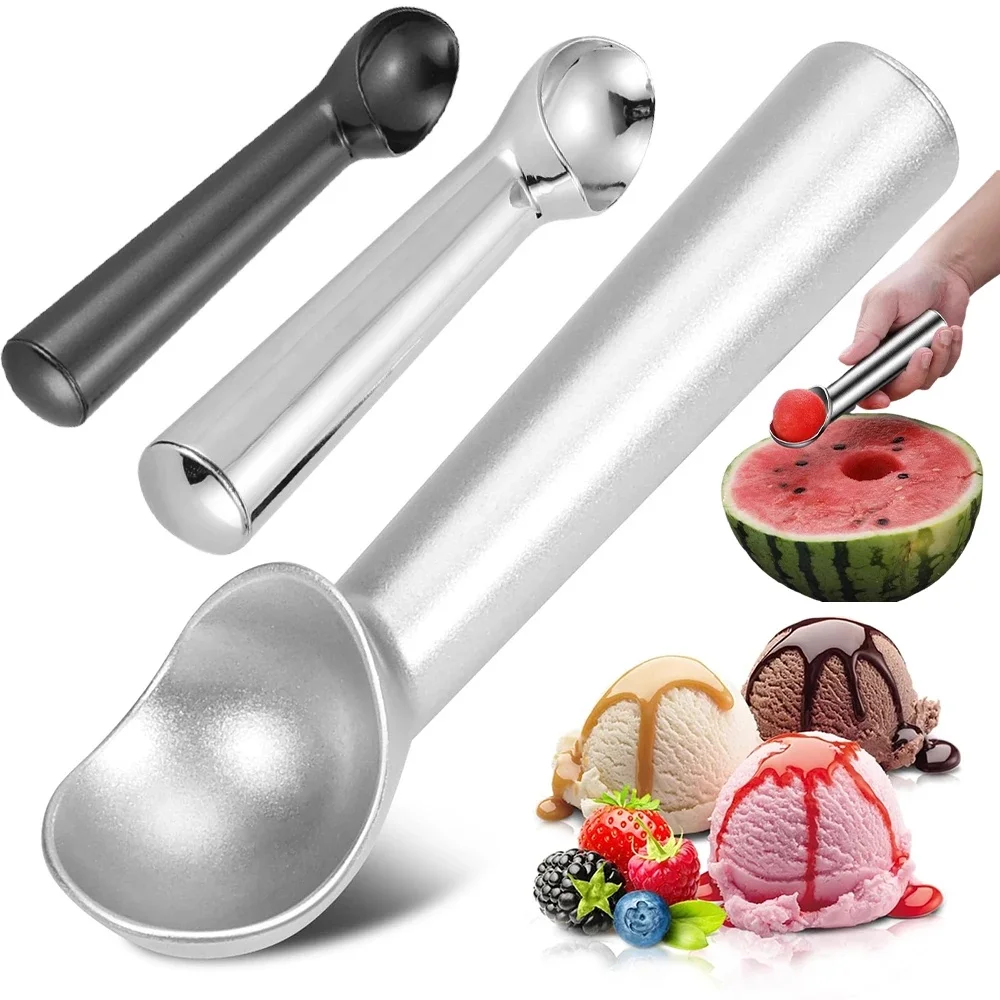 Cuillères à crème glacée en alliage, cuillère à crème glacée, pelle à fruits, cuillères à strass IkCookie, scooper à sorbet signé, gadgets de cuisine à domicile, accessoires