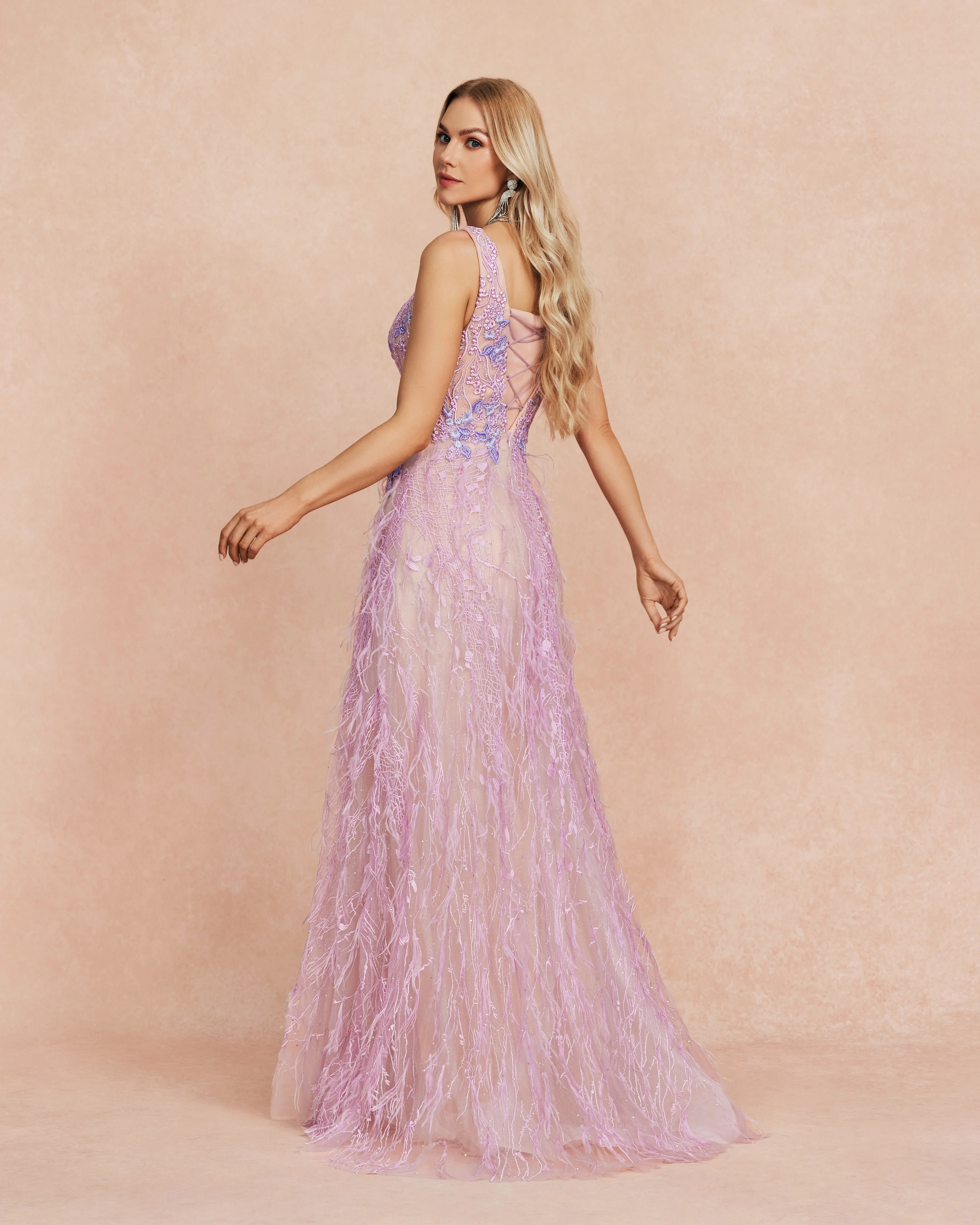 (SALE)Shalimar Zhang Purple Embroider Short Sleeve Gowns Evening dress Luxury Party Dress For Women Wedding Party Customized