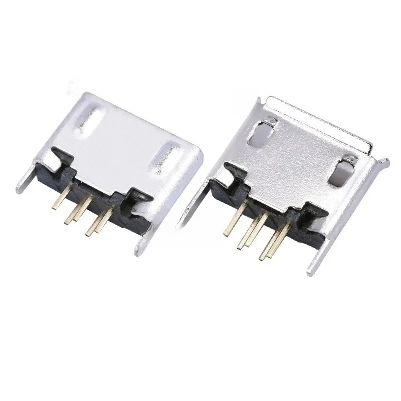 20 sztuk/partia MICRO 5P gniazdo żeńskie 180 stopni Mike 5pin gniazdo USB złącze interfejsu pionowe DIP krawędzi Curl — zdjęcie 2