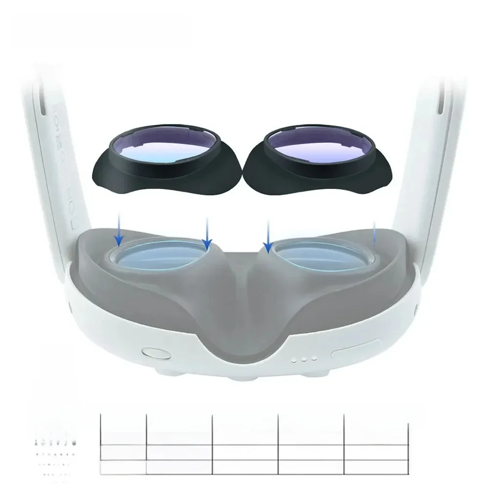 Soczewki korekcyjne VR do Quest 3, soczewki dla krótkowzroczności, antypromieniowe, anty-niebieskie okulary, ramka do okularów Meta Quest 3, akcesoria — zdjęcie produktu 7
