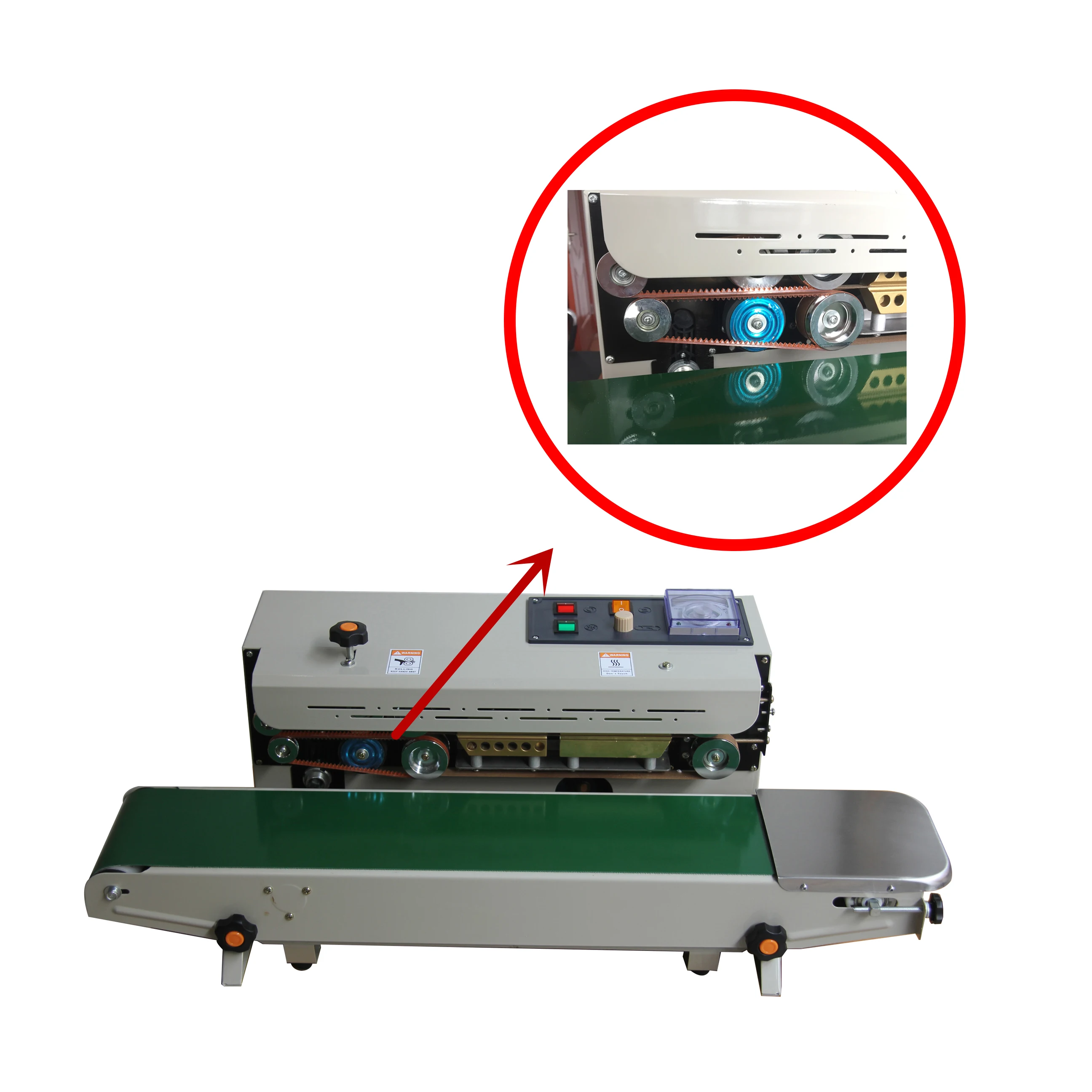 10 pezzi/20 pezzi Set 656mm /410mm/630mm pezzi di ricambio per cinghia dentata per sigillatrice continua FR-770/900/1000