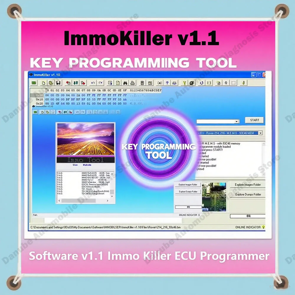 

Latest Hot ImmoKiller V1.10 Car Repair Software ECU Programmer Tool - Immobilizer Passing IMMO off Tool for Automotive Repair