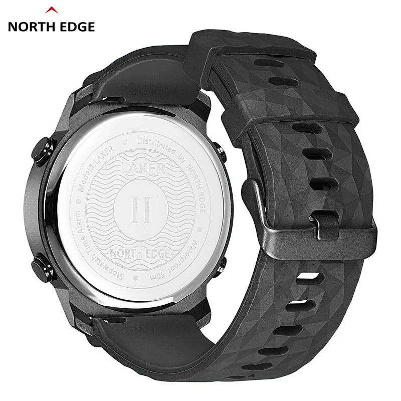 NORTH EDGE Men Watch Digital Watch Outdoor Sports Watch Fashion LED Men Watch Waterproof 50M Countdown Alarm Clock 2022New Watch