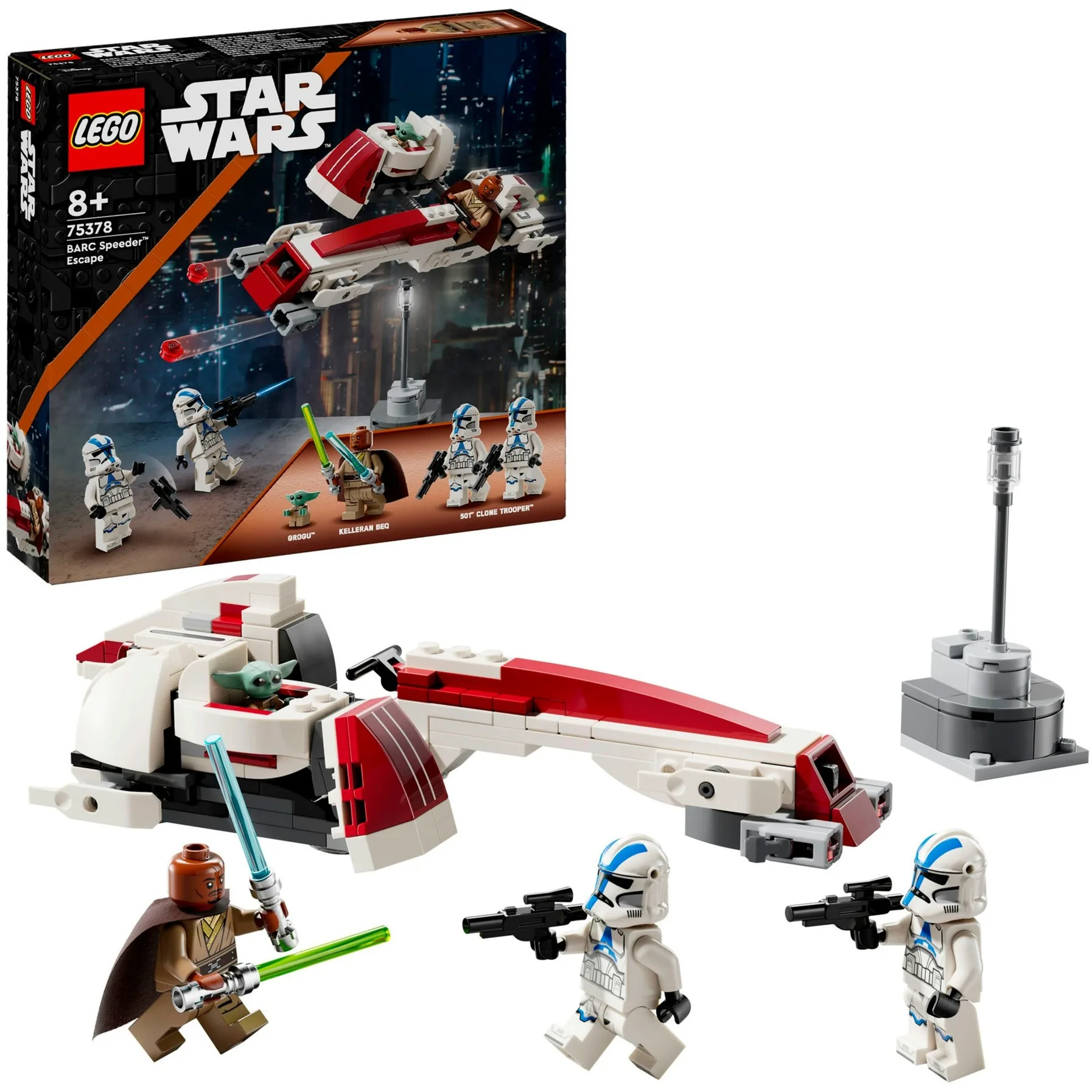 LEGO 75378 Star Wars Flip on Speeder BARC, Building Toy for Children 8 Years and over-Perfect for Collecting lego Models