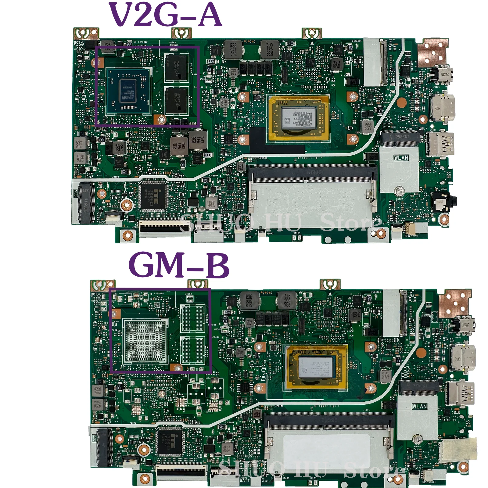 KEFU X412DK Notebook Mainboard, untuk ASUS X412DA A412D F412D X412D Laptop Motherboard dengan R3-3200U R5-3500U R7-3700U 4GB/RAM V2G/GM