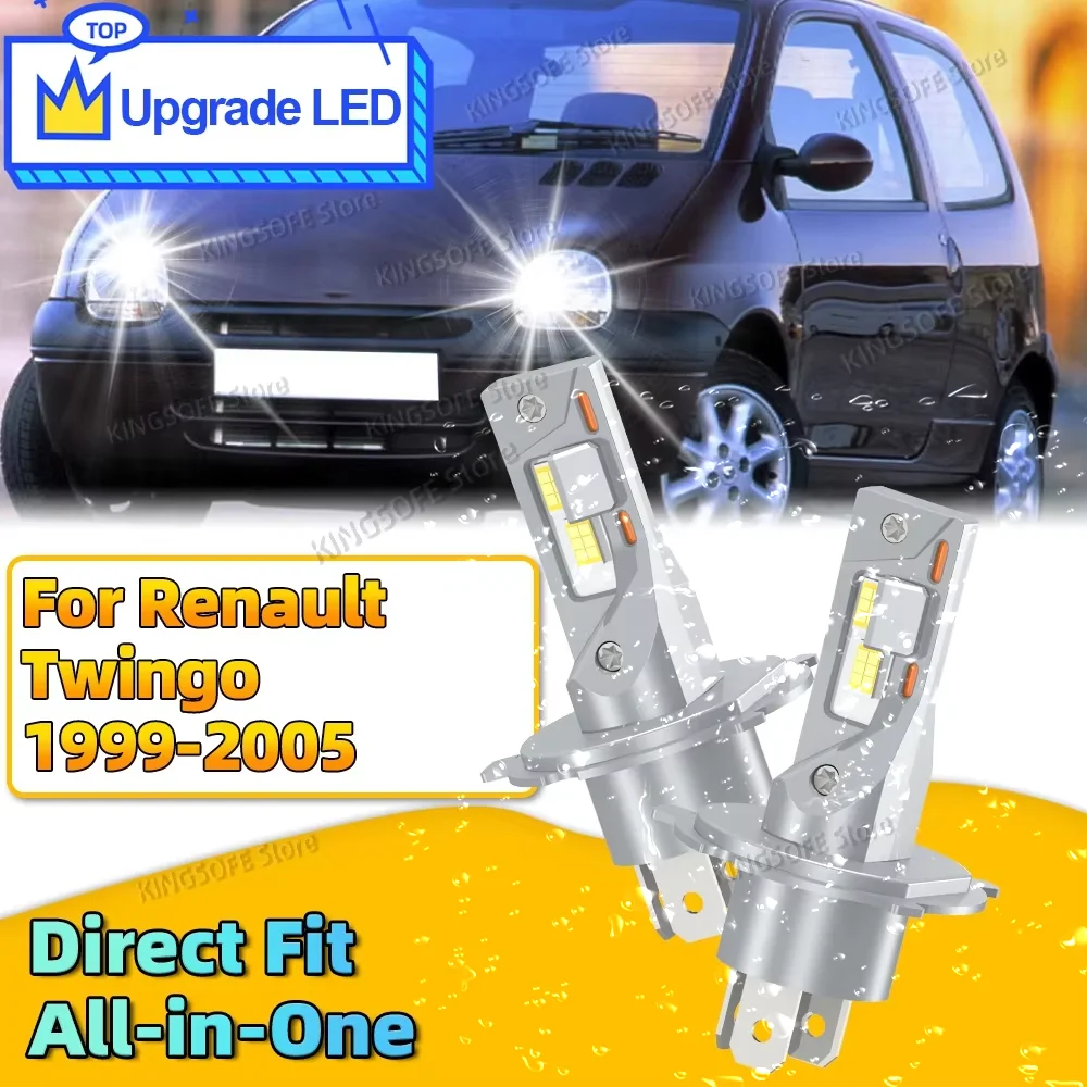 2Pcs 6000K Car Led Headlight Bulbs Super Bright 180W Car Lamp For Renault Twingo 1999 2000 2001 2002 2003 2004 2005