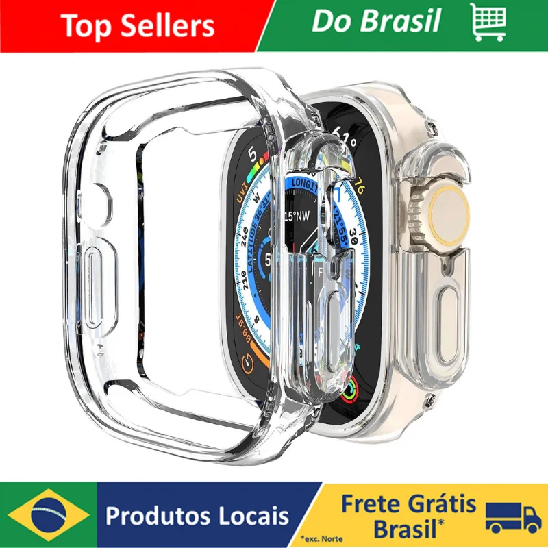 42/44/45/49mm Smartwatch Protective Case Transparent